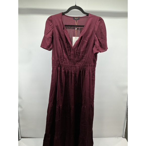 Quince Dresses & Skirts - Washable Stretch Silk Tiered Maxi Dress